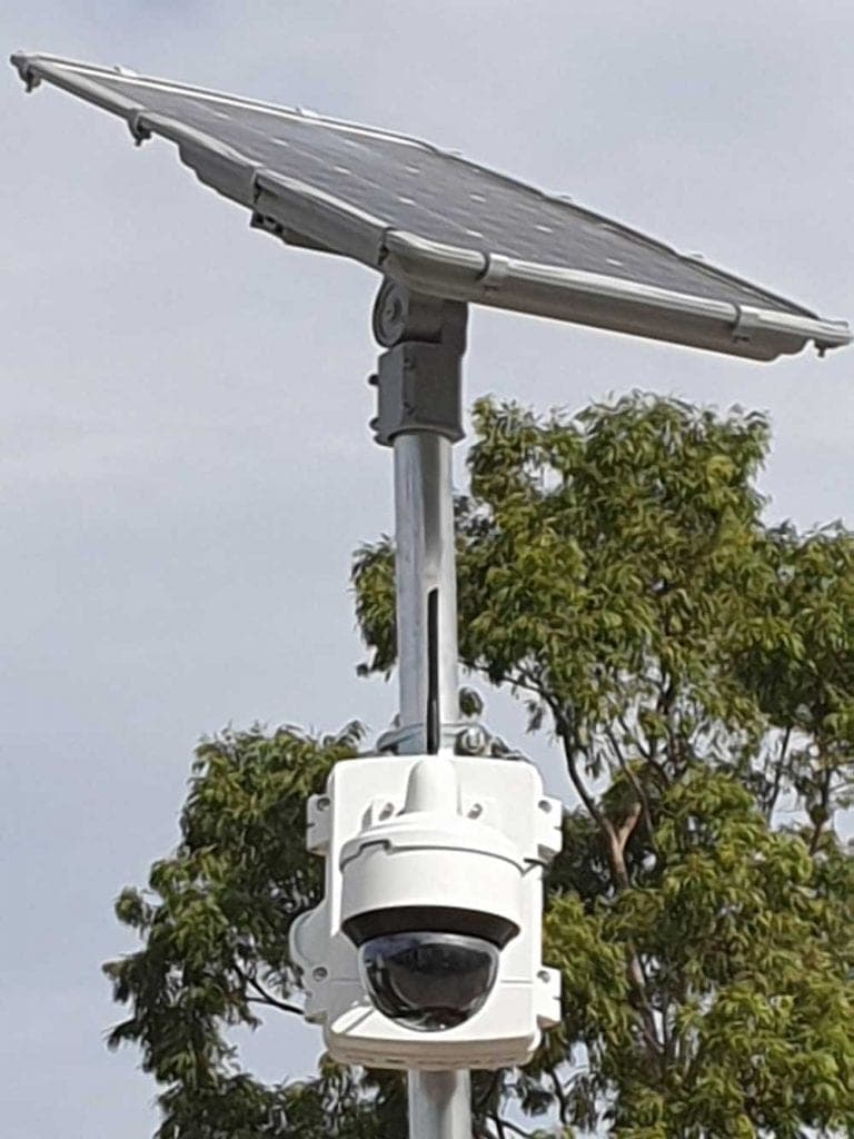 Mobi Pole Cam solar-powered surveillance unit