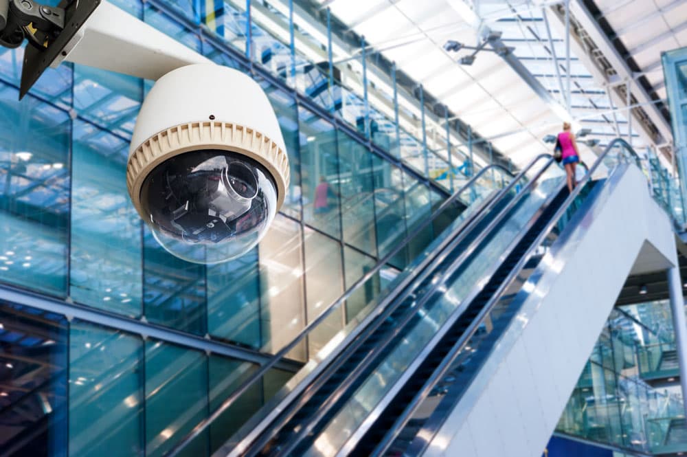 Mobile CCTV Solutions site security monitoring a public entrance